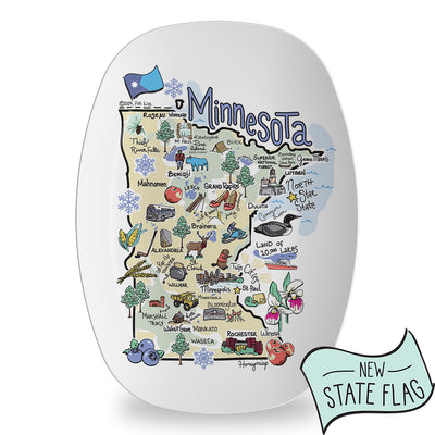 Minnesota Map Platter