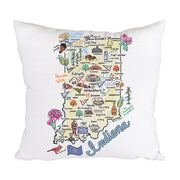 Indiana Map Pillow