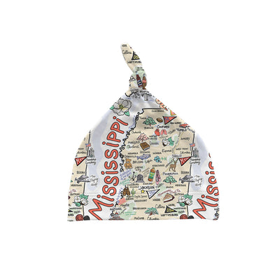Mississippi Map Baby Hat - JERSEY