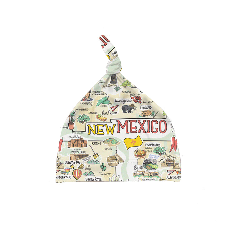ORGANIC COTTON - New Mexico Map Baby Hat