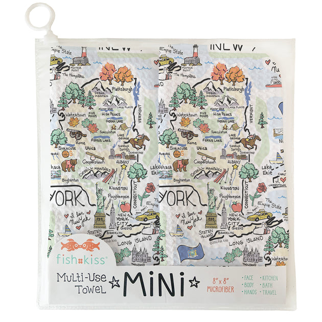 Alaska State Map Multi-Use Microfiber Towel - 16x24 Inch Hand-Drawn Design - View #10