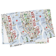 New York City Map Repeat Kitchen Towel