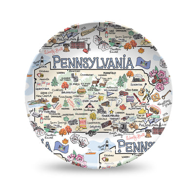 Pennsylvania Map Plate