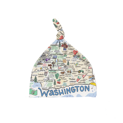 Washington Map Baby Hat - PIMA