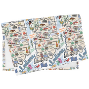 Indiana Map Repeat Kitchen Towel