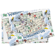 Washington Map Repeat Kitchen Towel