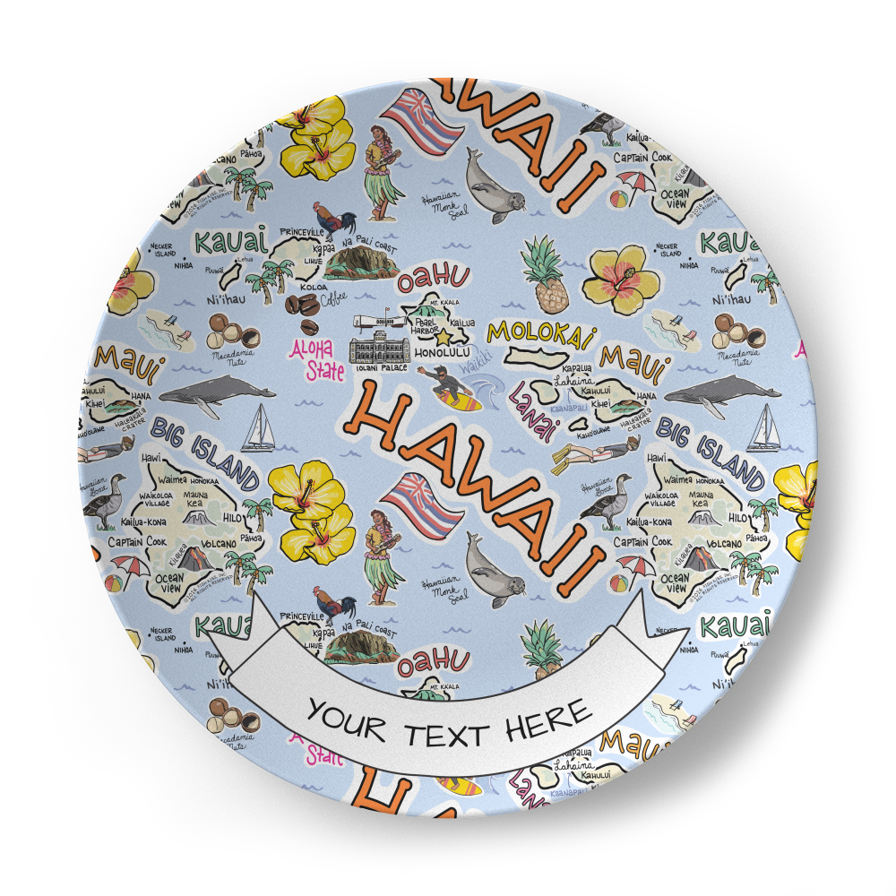 Custom State Map Plate