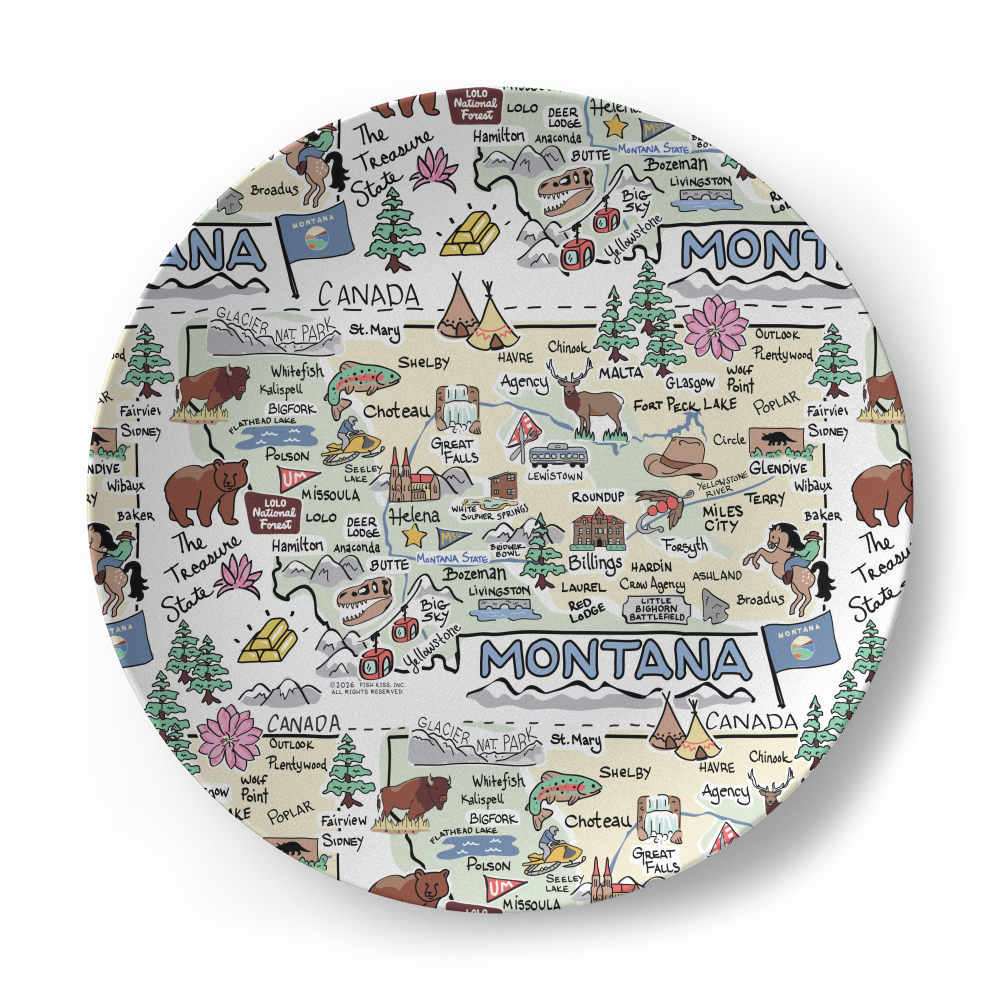 Montana Map Plate