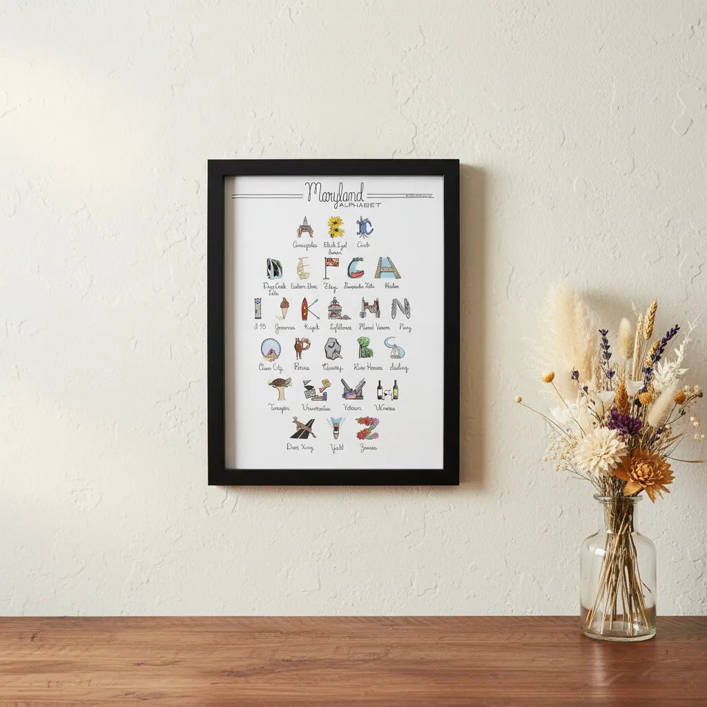 Maryland Alphabet Art