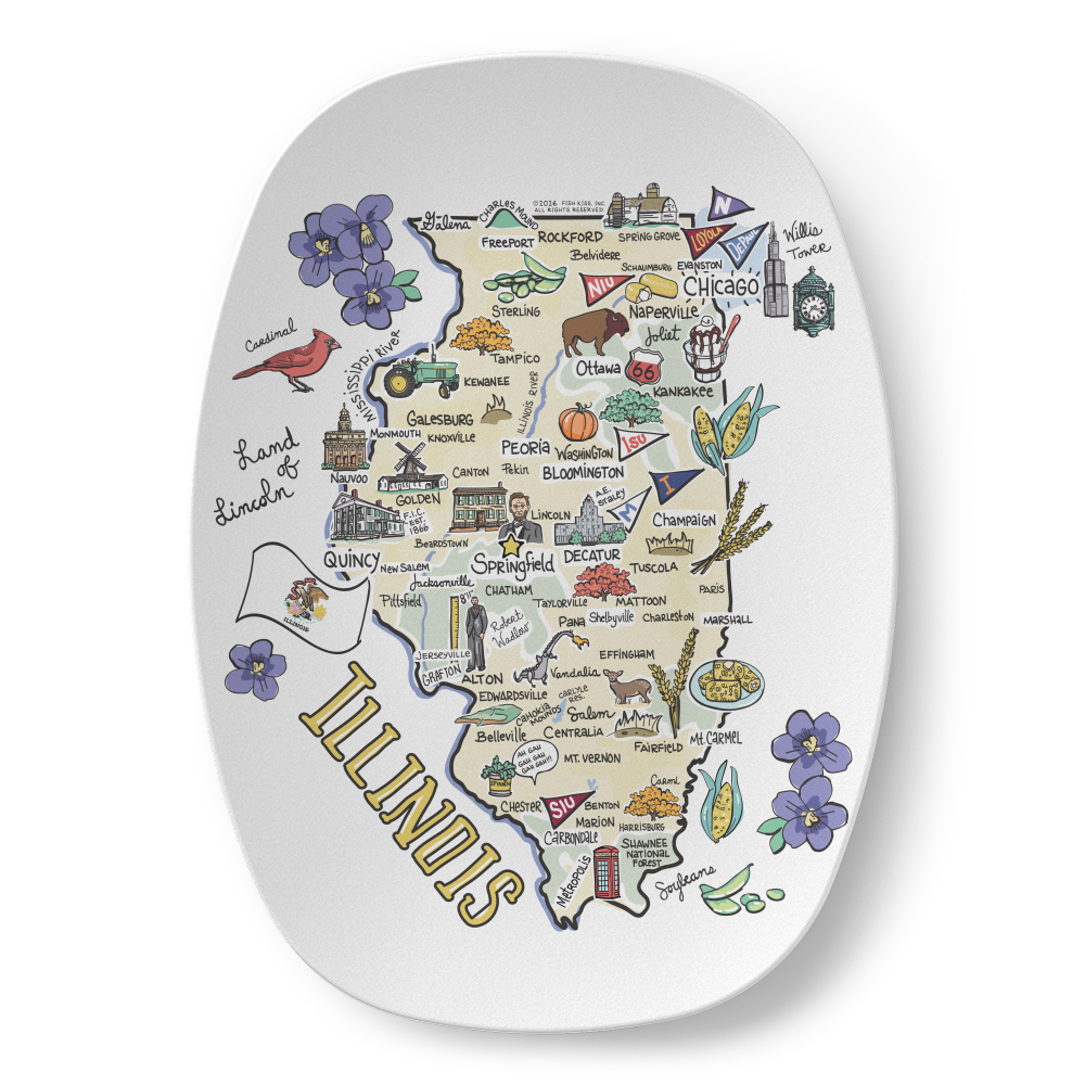State Map Platter