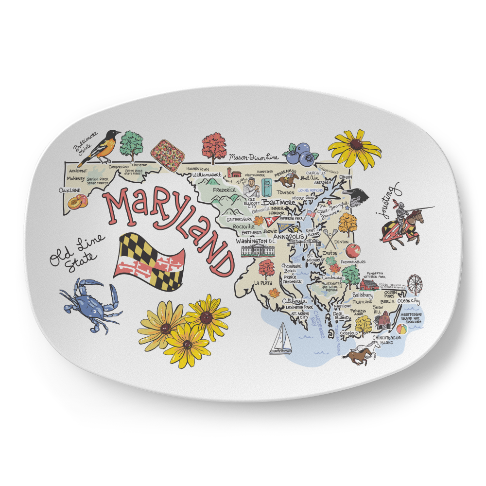 State Map Platter