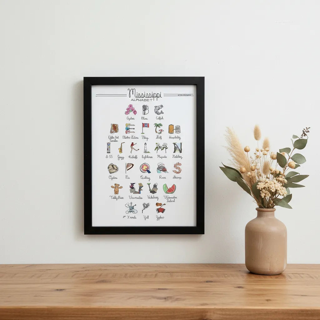 Mississippi Alphabet Art