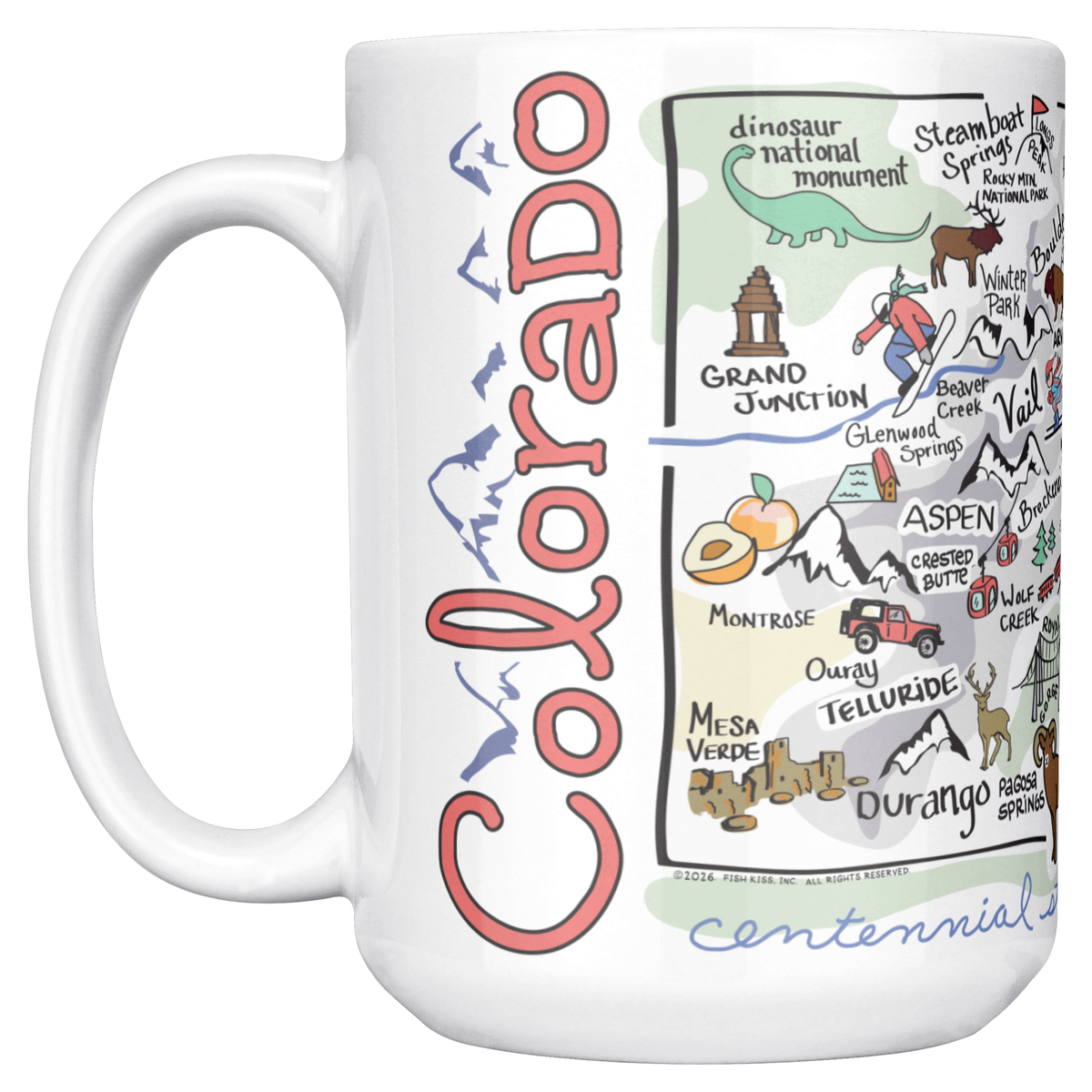 Colorado 15oz White Mug