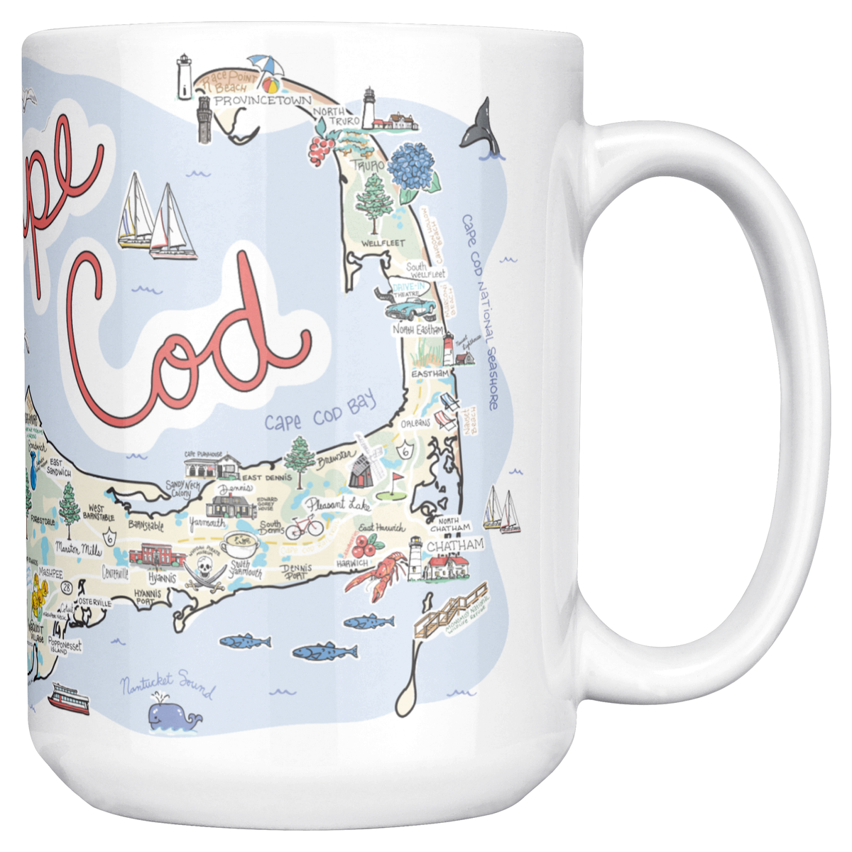 Cape Cod 15oz White Mug