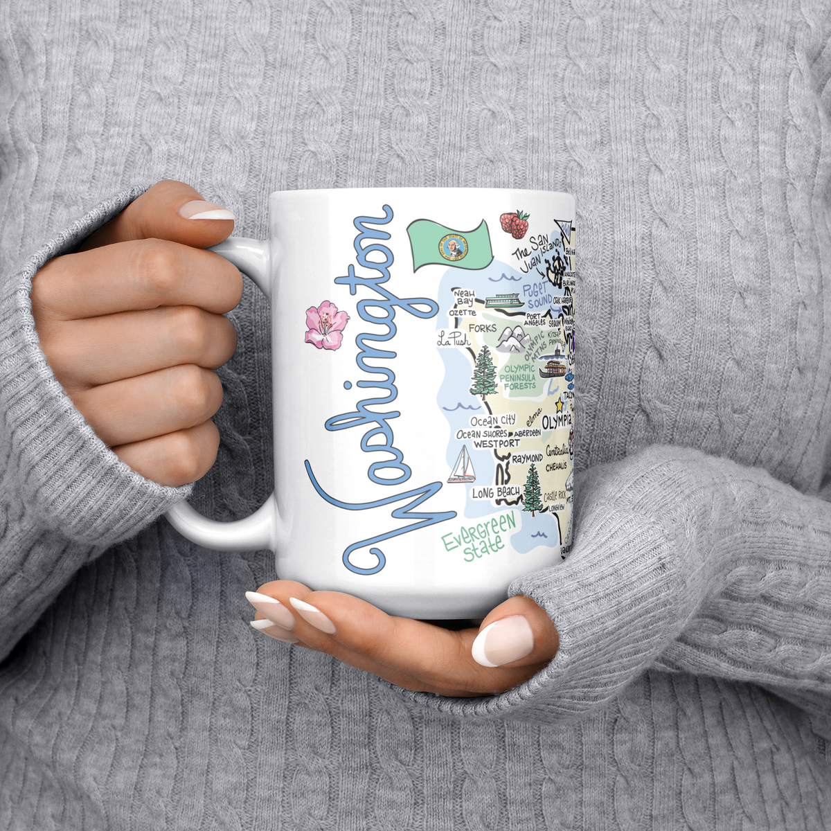 Washington 15oz White Mug