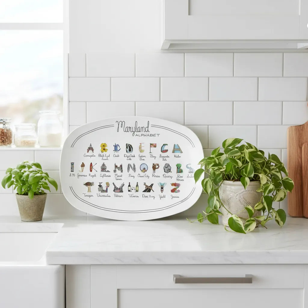 Maryland Alphabet Platter