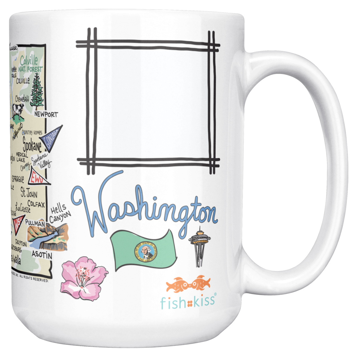 Washington 15oz White Mug