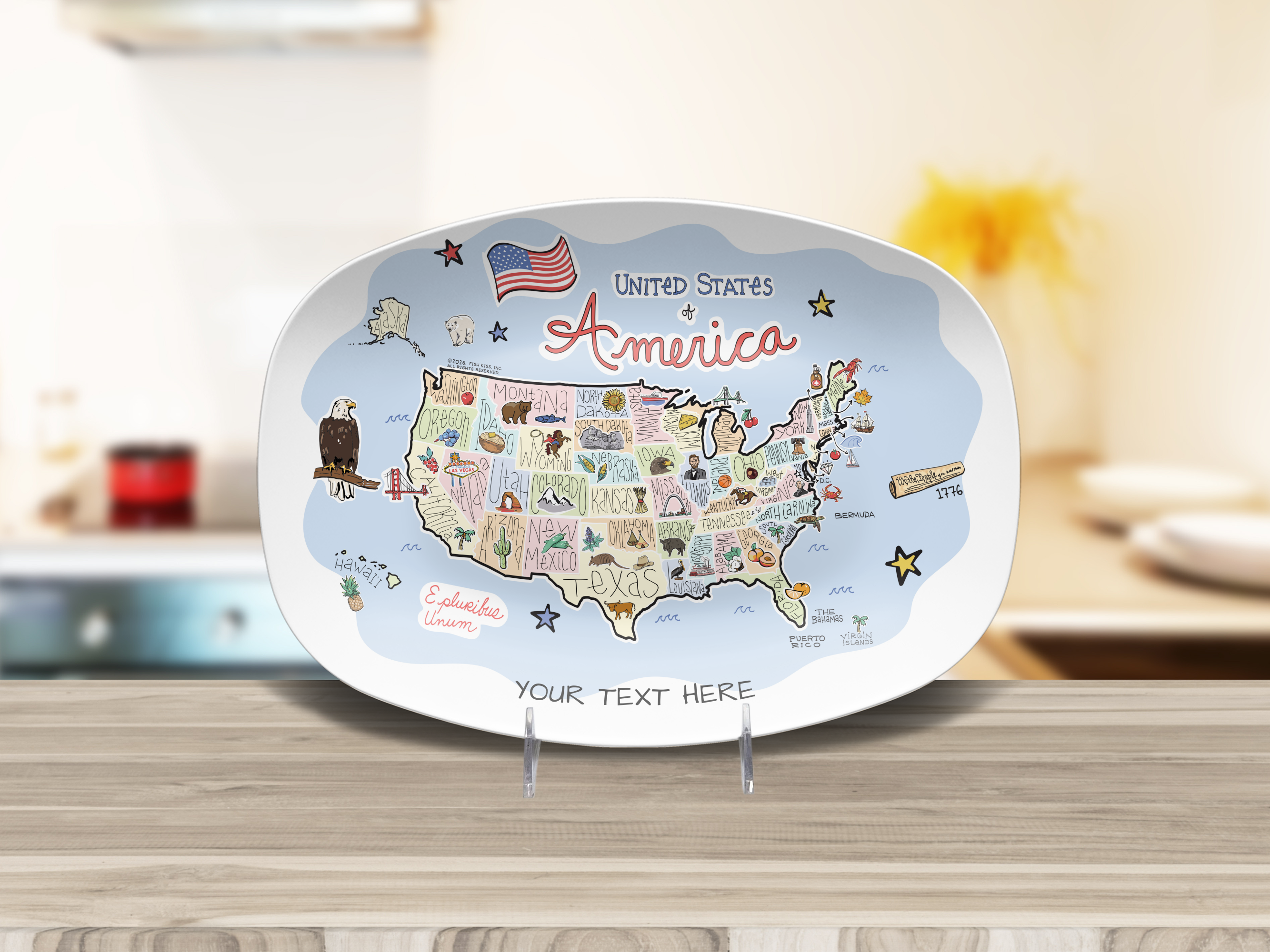 Custom Cities, territories and Destinations Platter