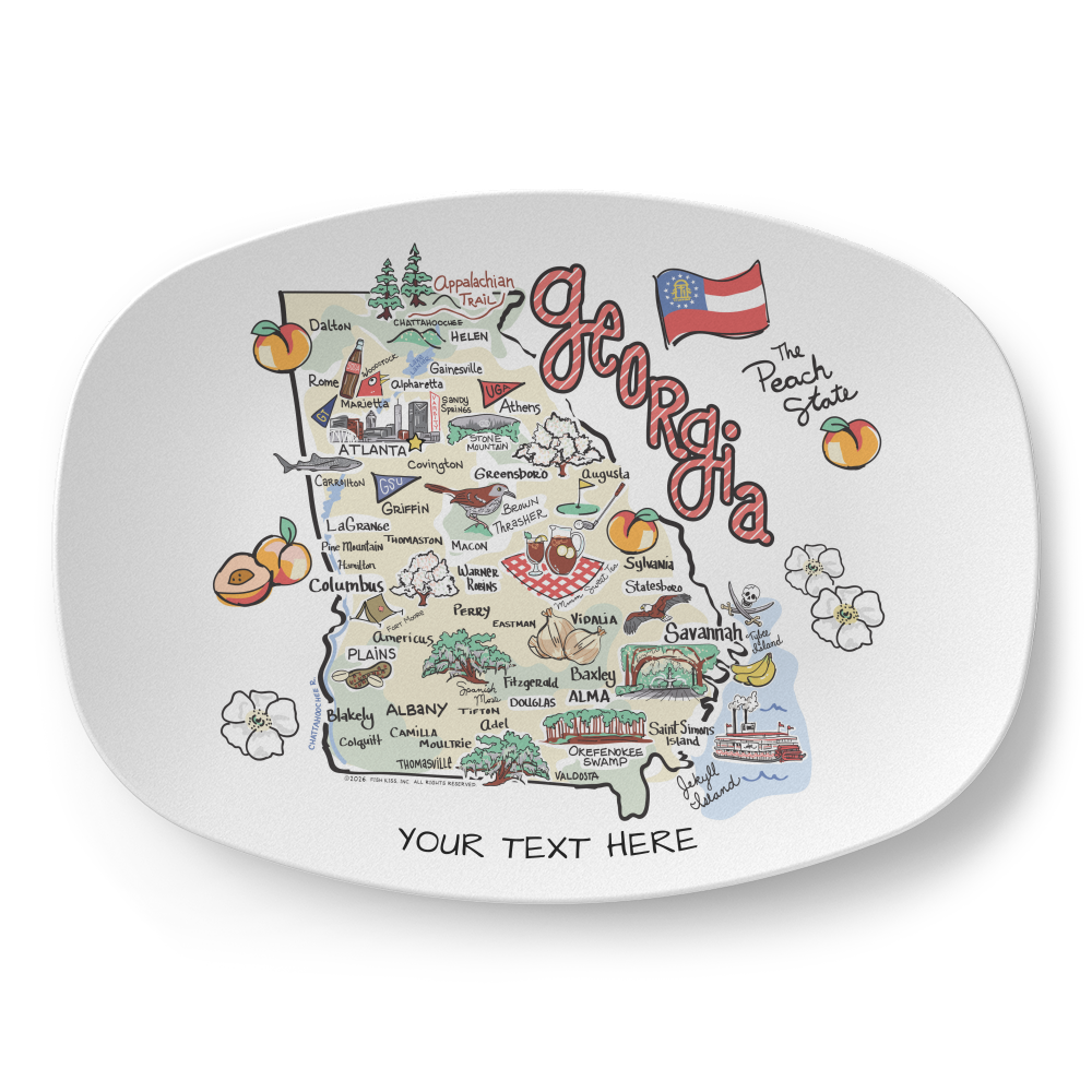 Georgia Map Platter