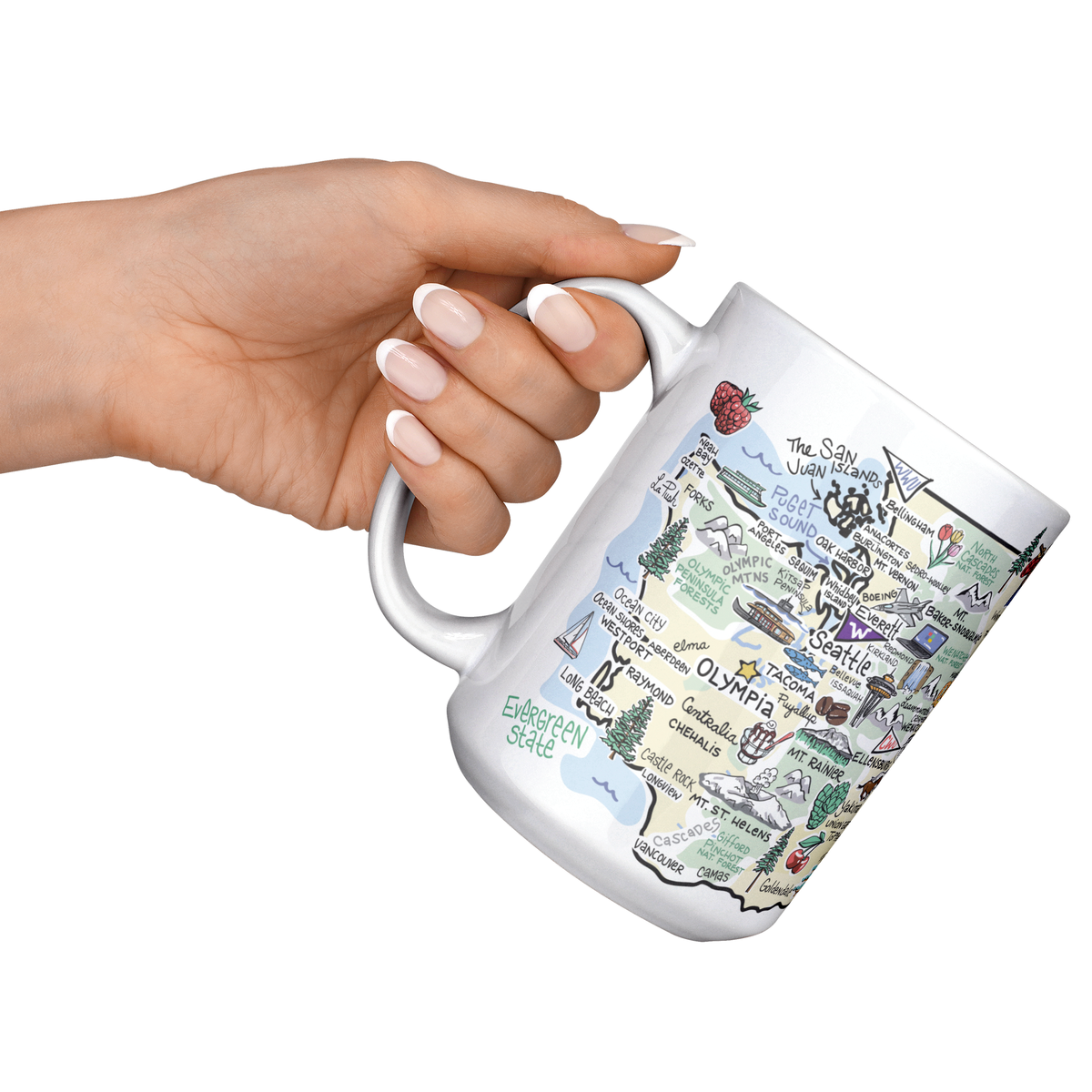 Washington 15oz White Mug