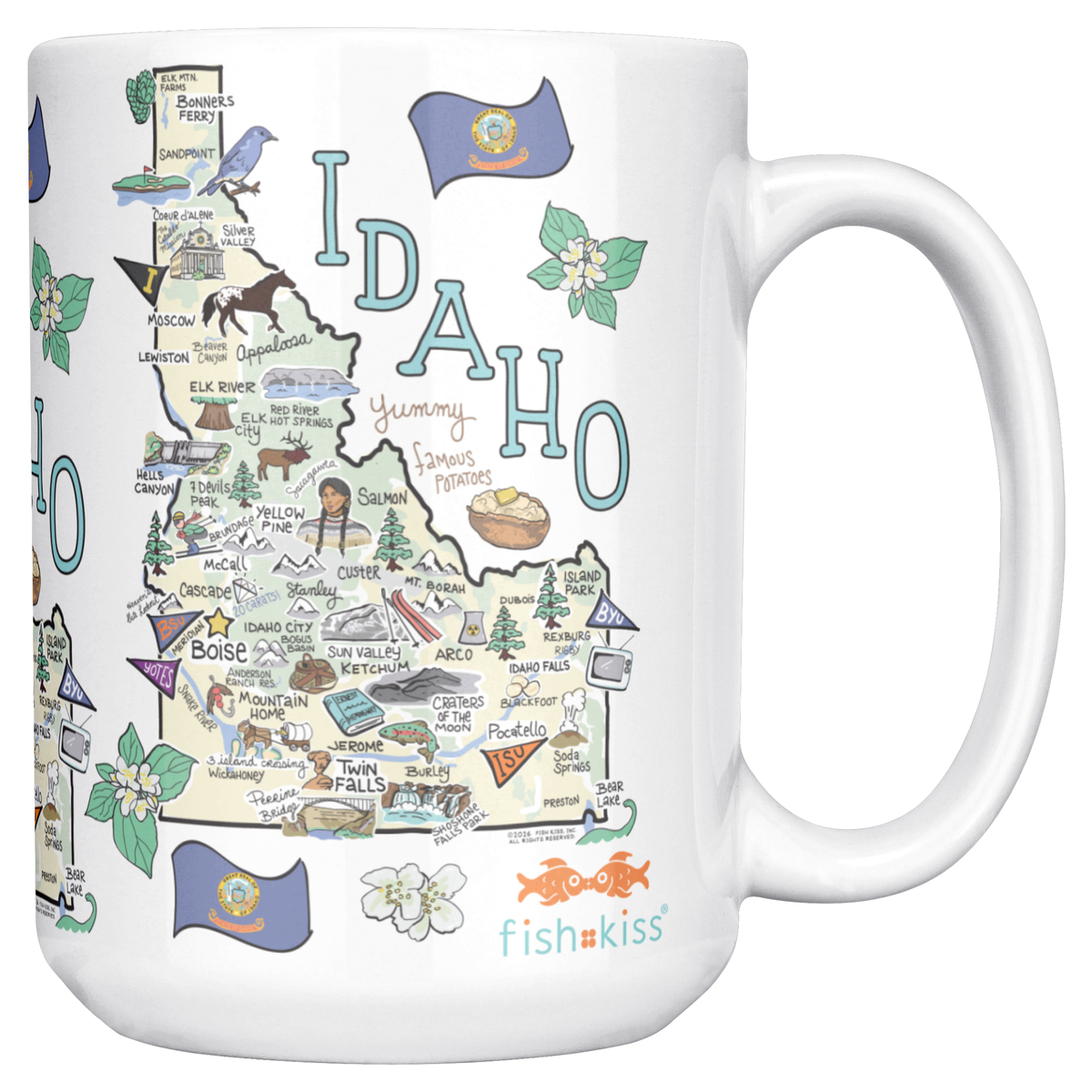 Idaho 15oz White Mug