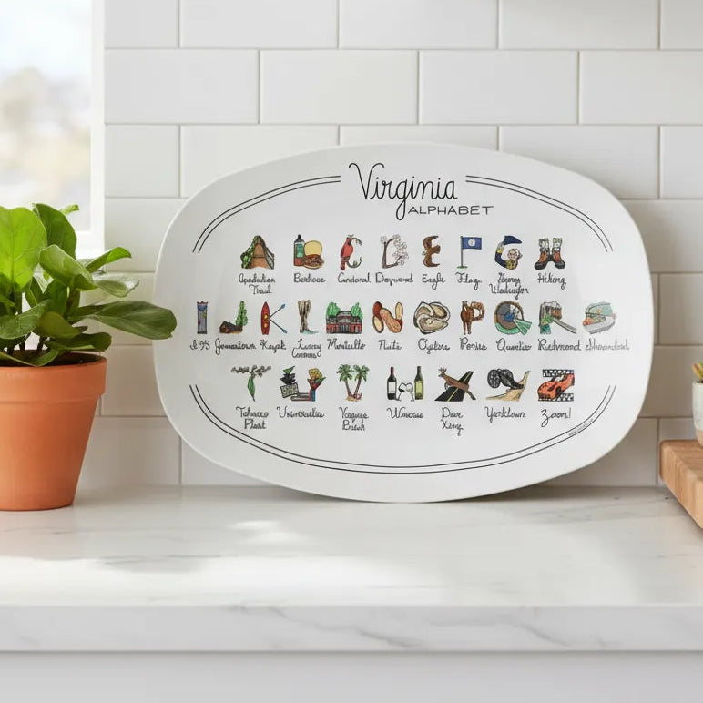 State Alphabet Platter