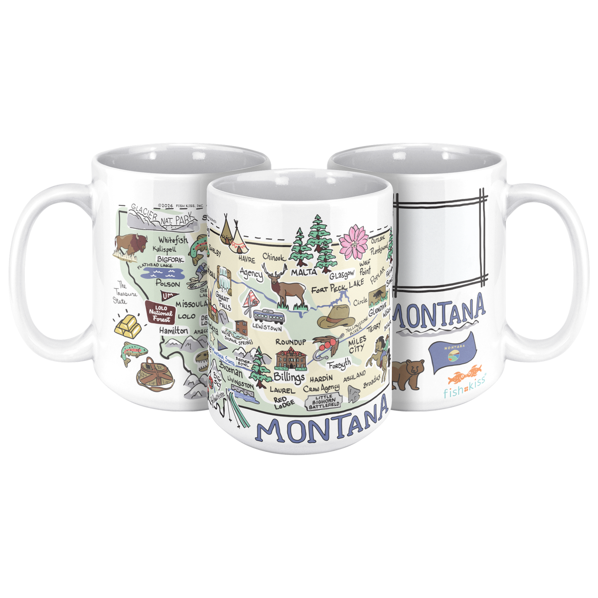 Montana 15oz White Mug