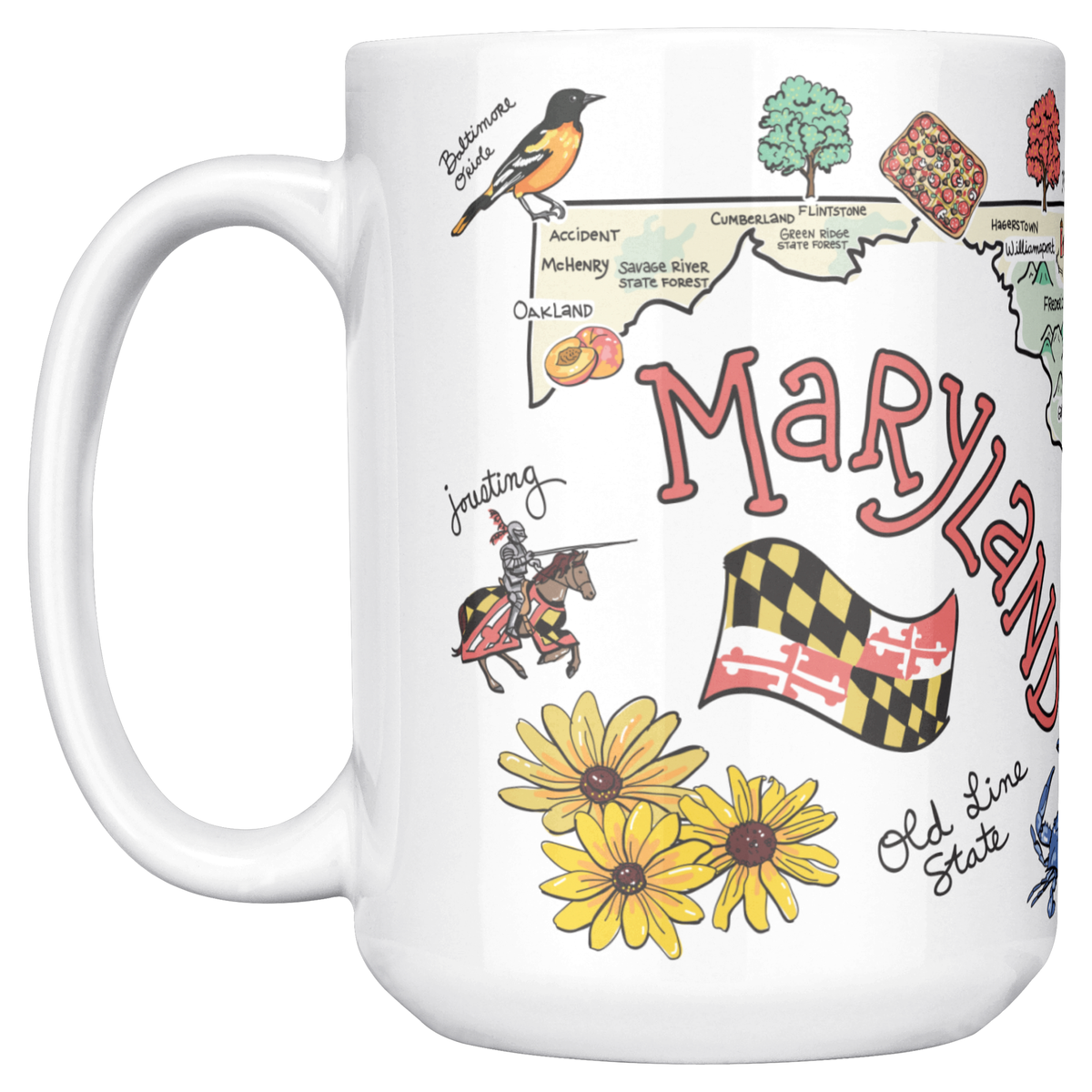 Maryland 15oz White Mug