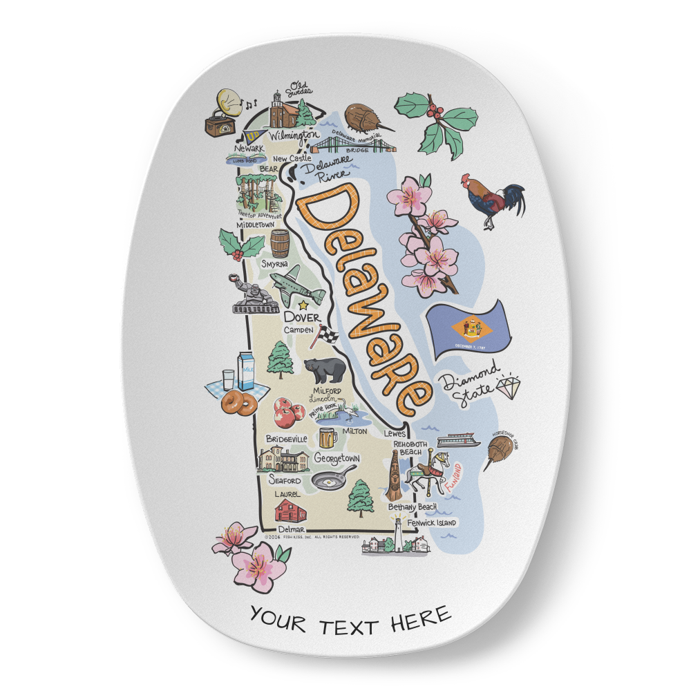 Delaware Map Platter