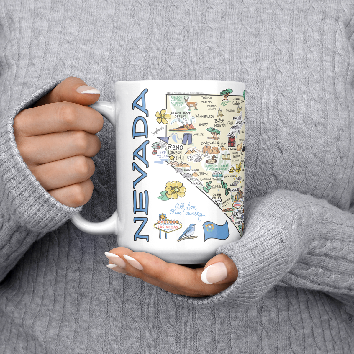 Nevada 15oz White Mug