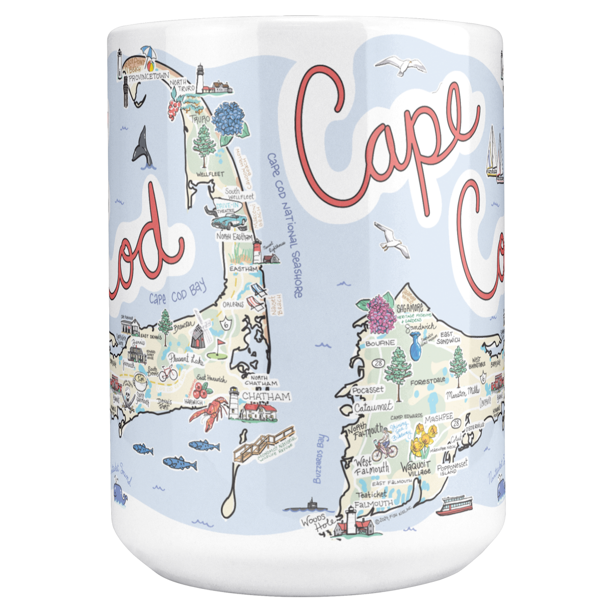 Cape Cod 15oz White Mug