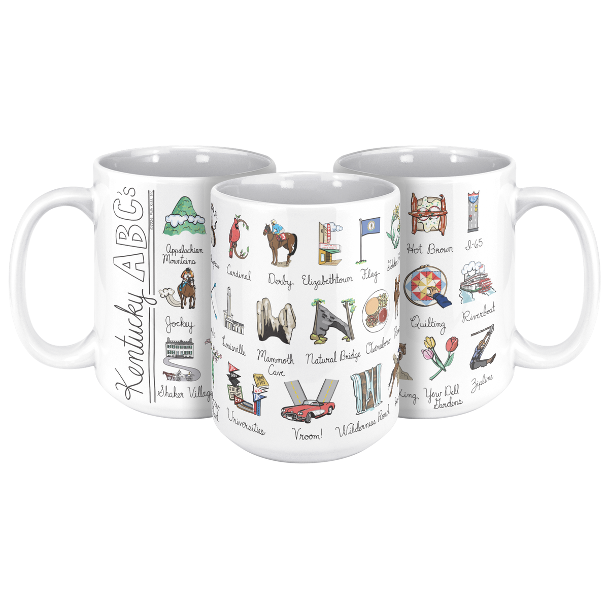 State Alphabet 15oz White Mug