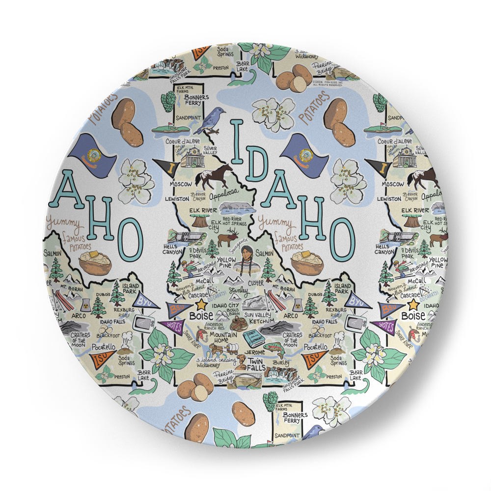 Idaho Map Plate