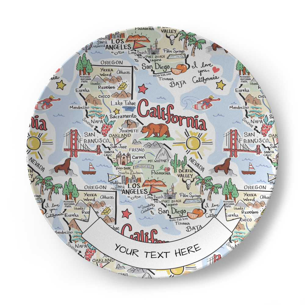 California Map Plate