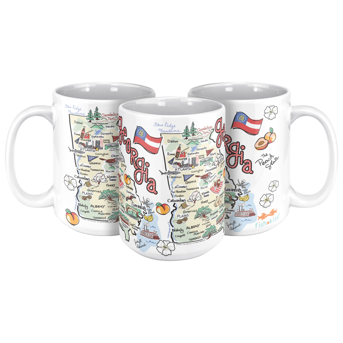 Georgia 15oz White Mug