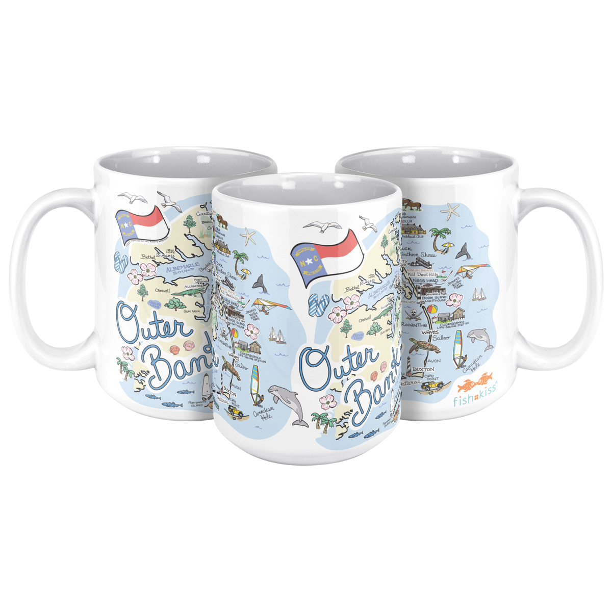 Outer Banks 15oz White Mug