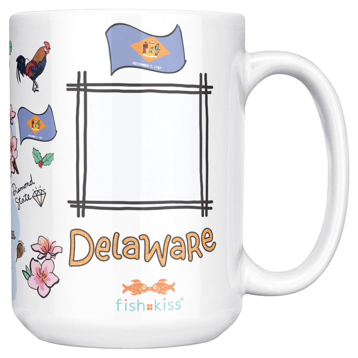 Delaware 15oz White Mug