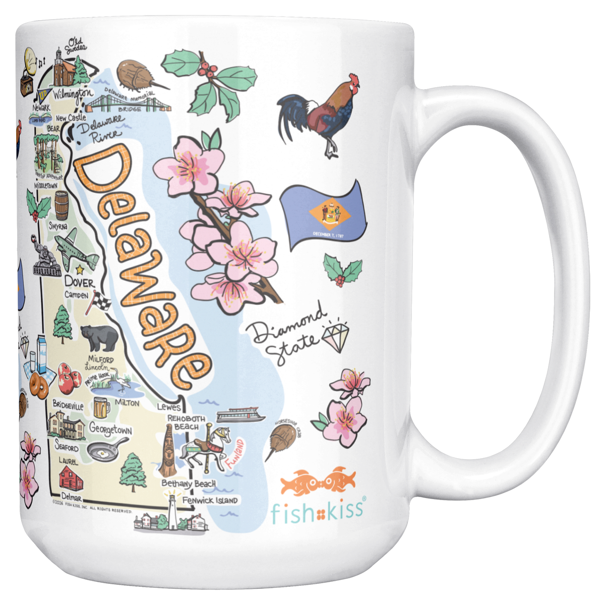Delaware 15oz White Mug