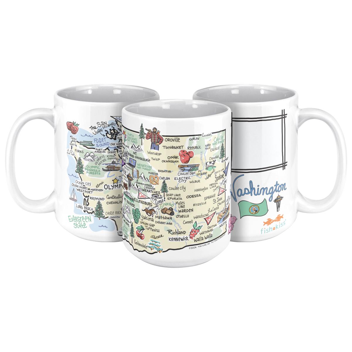Washington 15oz White Mug