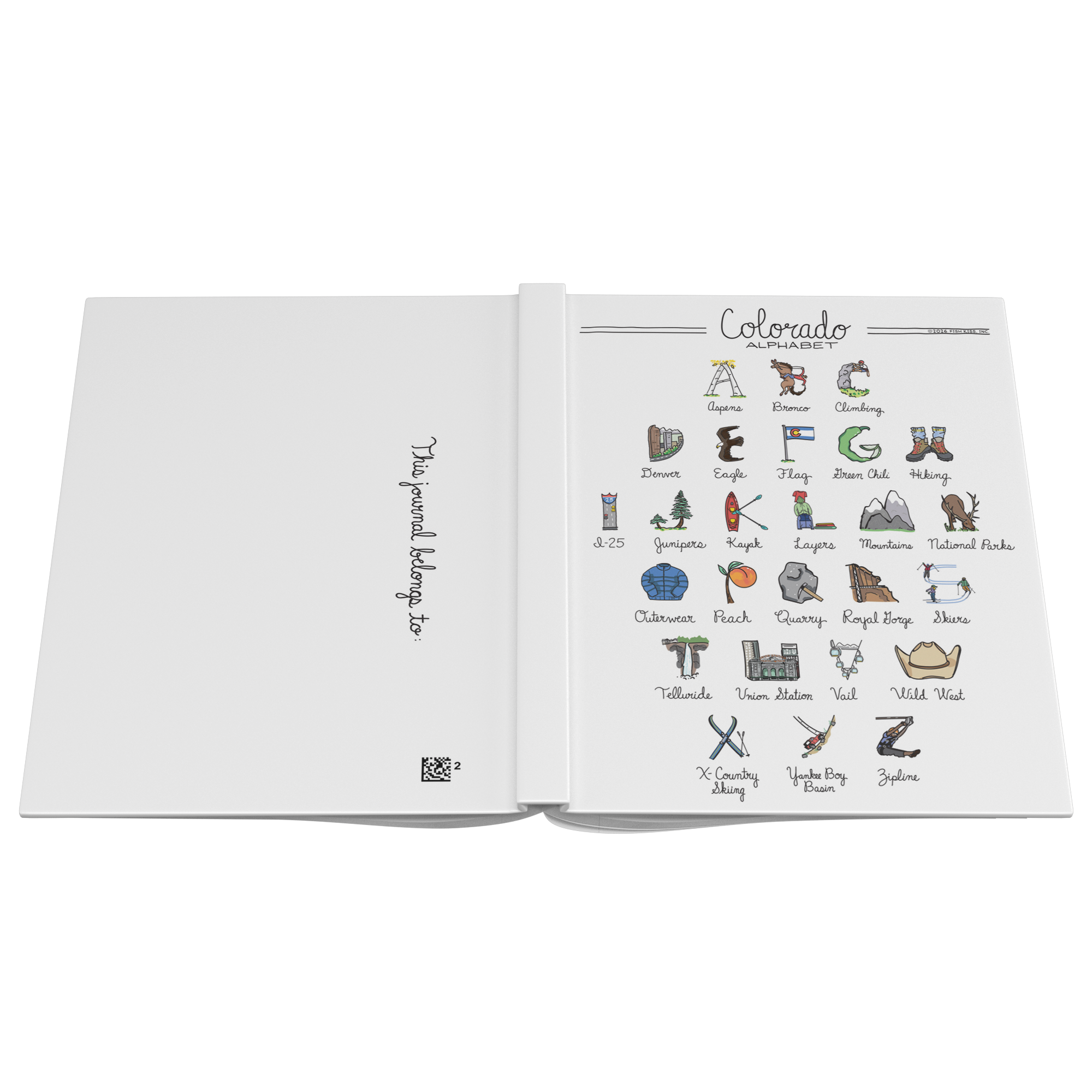 Colorado Alphabet Hardcover Journal