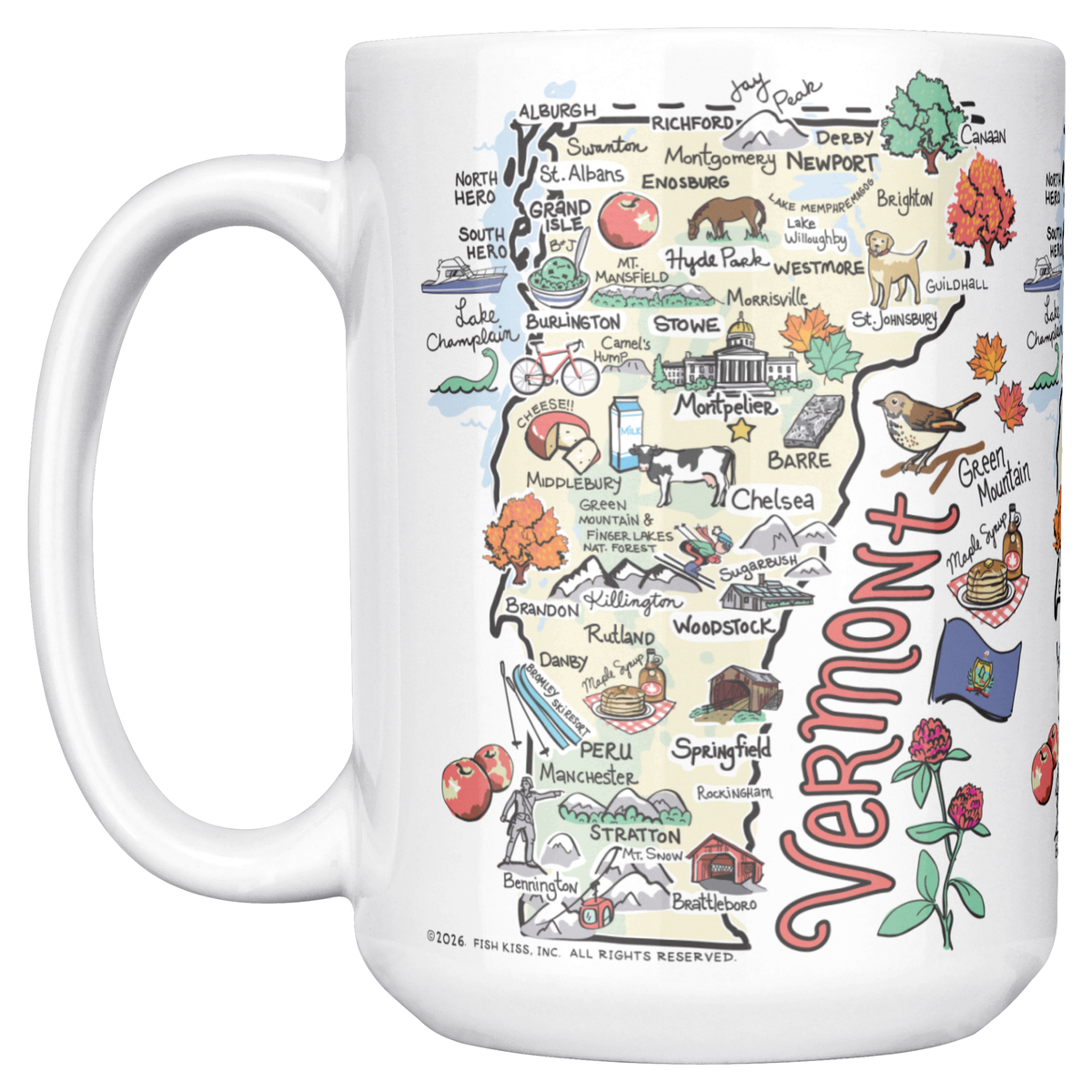 Vermont 15oz White Mug