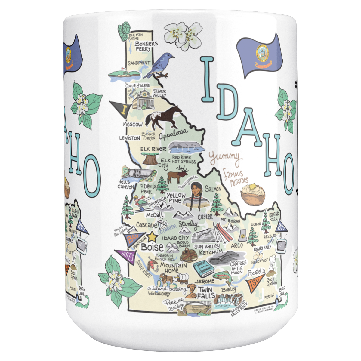 Idaho 15oz White Mug