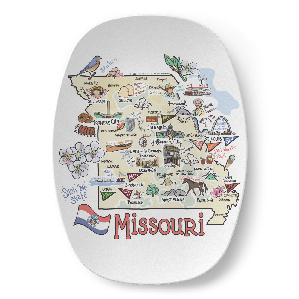 Missouri Map Platter