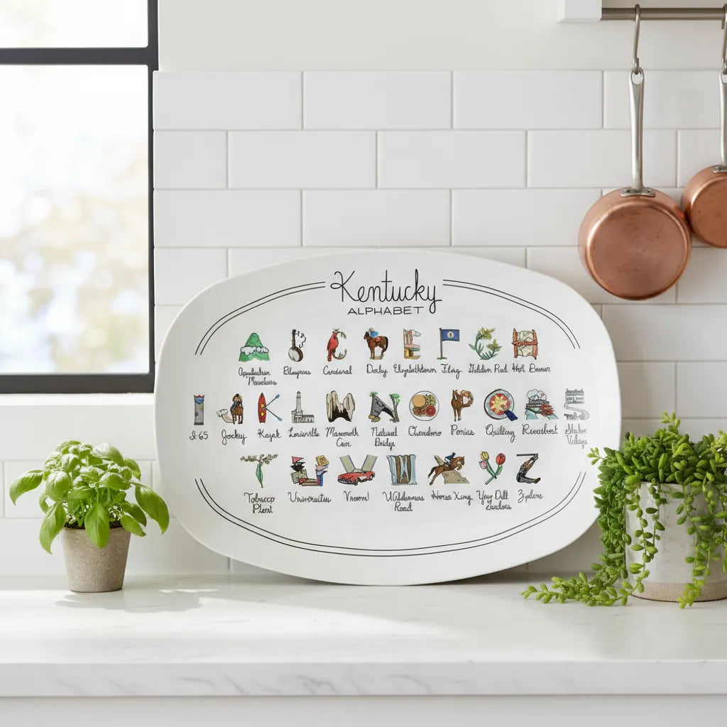 Kentucky Alphabet Platter