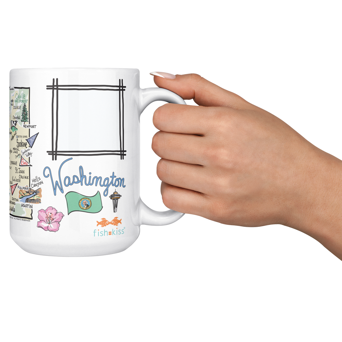 Washington 15oz White Mug