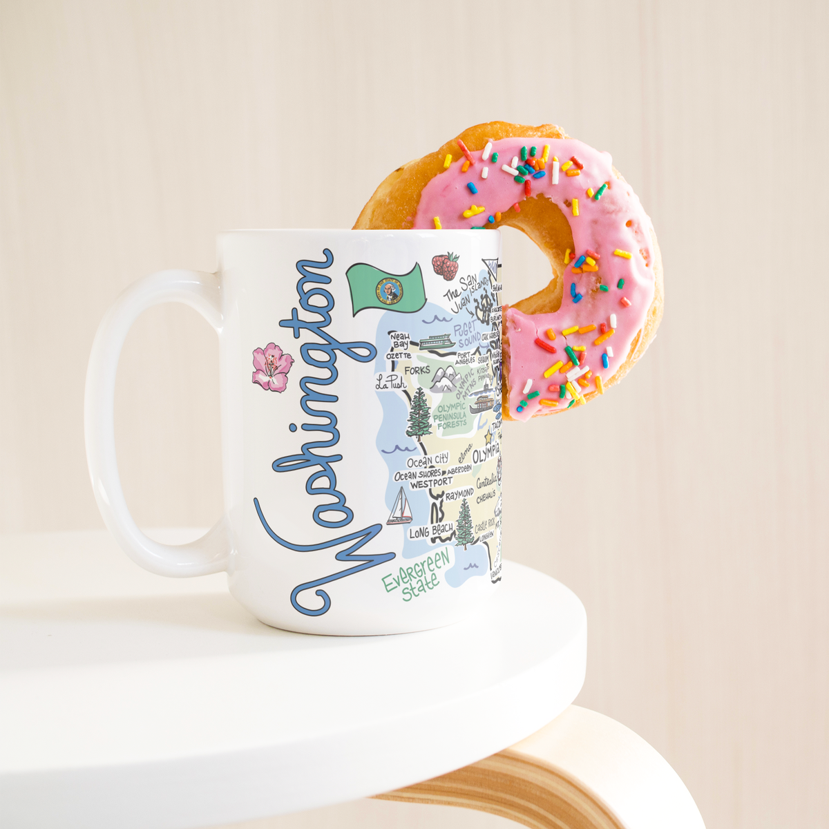 Washington 15oz White Mug