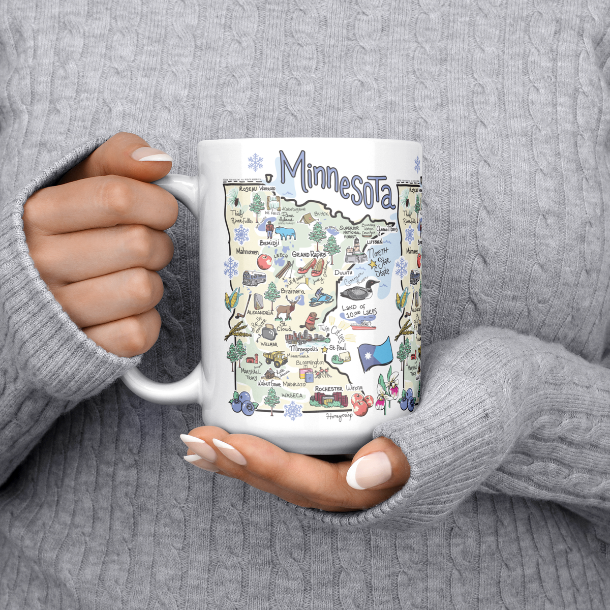 Minnesota 15oz White Mug