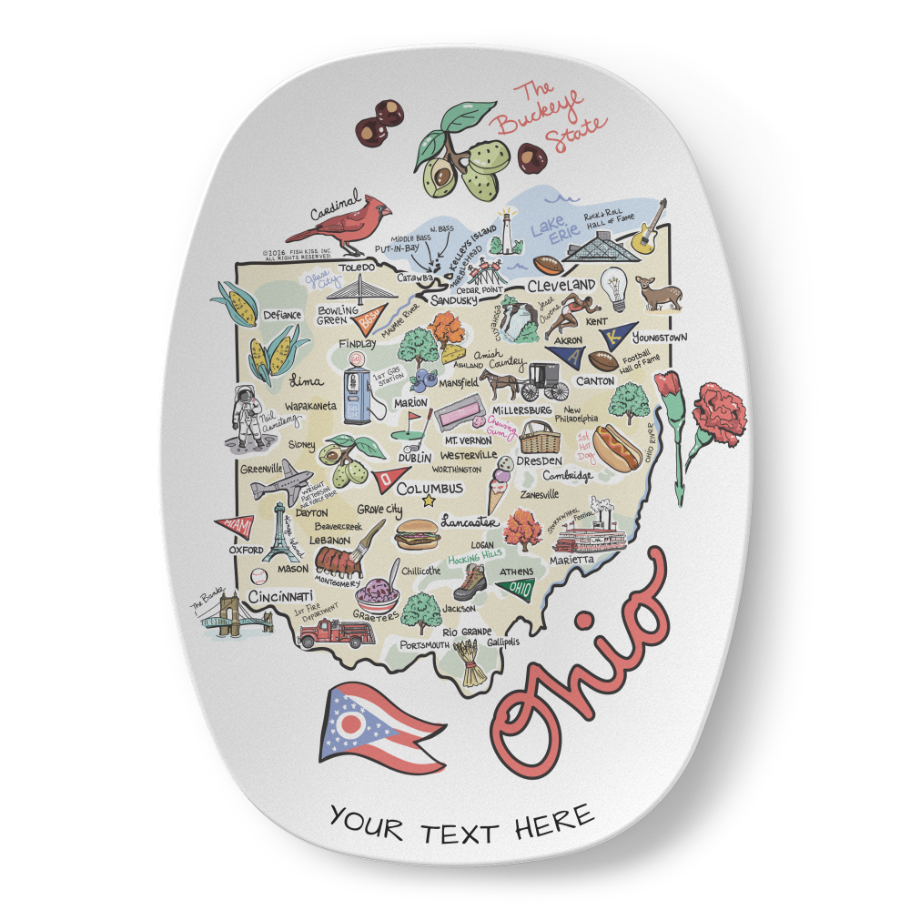 State Map Platter