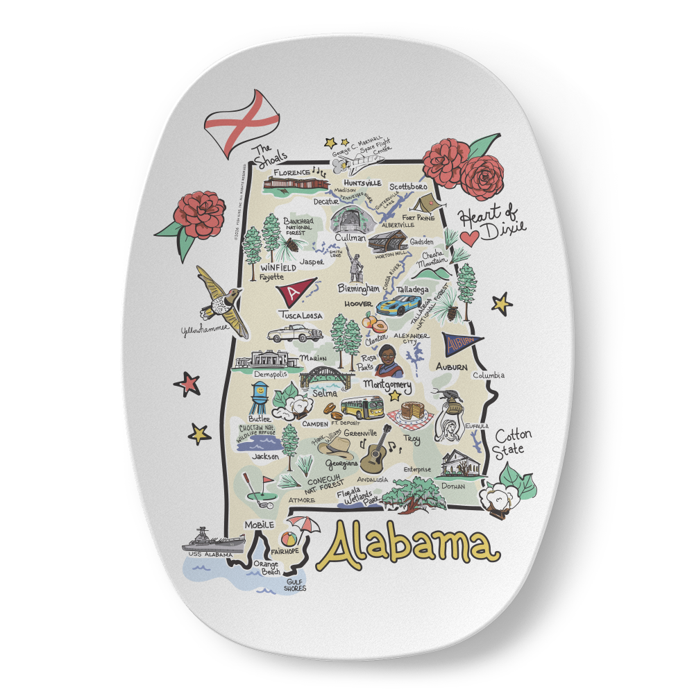 State Map Platter