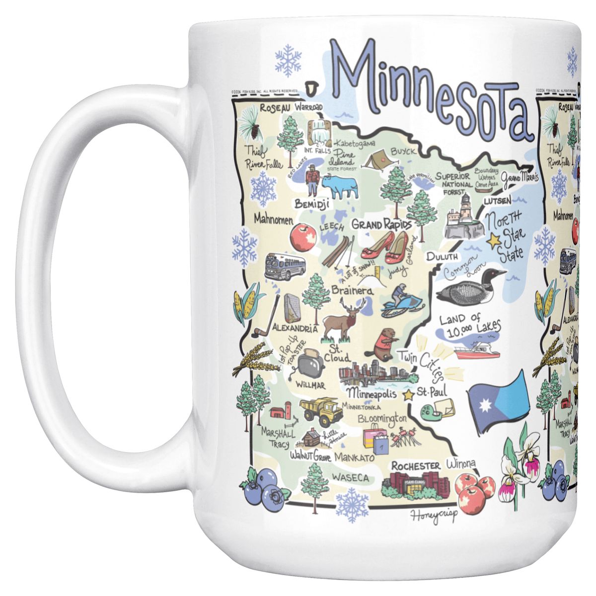 Minnesota 15oz White Mug